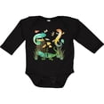 thumbnail image 3 of Inktastic Cute Lizards Hanging out Boys or Girls Long Sleeve Baby Bodysuit, 3 of 5
