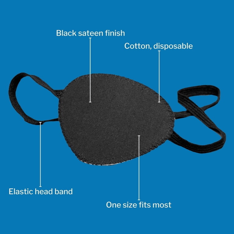 McKesson, Disposable Eye Patches, 2-1/4 x 3 Inch, Black Cotton