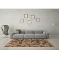 thumbnail image 3 of Ahgly Company Indoor Rectangle Abstract Brown Modern Area Rugs, 2' x 4', 3 of 4