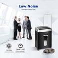 thumbnail image 2 of 120-Minute Paper Shredder - 15-Sheet Capacity, 30L（7.9 Gallon） Bin, 58dB Quiet Operation, P4 Cross-Cut Heavy-Duty Shredder for Home & Office Use, 2 of 5