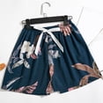 thumbnail image 2 of Pantalones de Cintura Elástica para las Mujeres Color Sólido de Cinco Puntos Pantalones Cortos de Pijama Casual Casa Cintura Elástica, Pantalones Cortos de Cintura Elástica Mujeres, 2 of 5