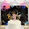 thumbnail image 2 of Cake Topper Rosa Glitter #9 Velin Fiestin Cake topper Glitter #9, 2 of 8