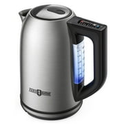 Paris Rhne 1.7L Electric Kettle,1500W Electric Tea Kettle, Hot Water Boiler with 6 Preset Temperatures, Stainless Steel