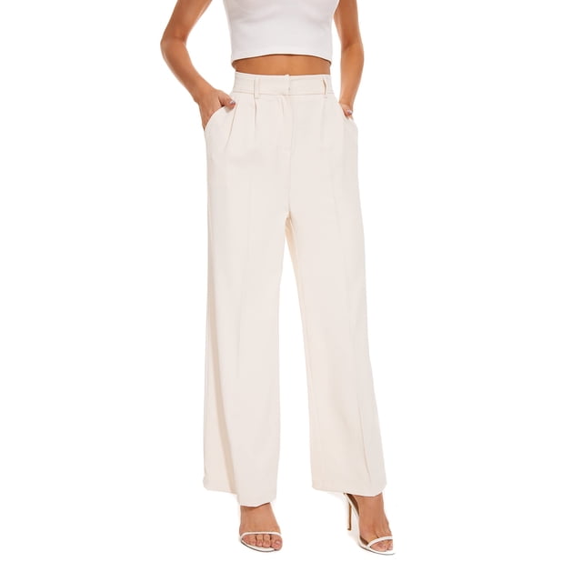 Txlixc Pantalones de Negocios de alta cintura de color sólido de moda Txlixc moda