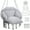 Gray, variant on LOGYAT Macrame Hanging Chair, Oversized Padded Cushion, Indoor Outdoor Swing Seat for Porch, Balcony & Bedroom, Hammock Chair for Adults, Kids, Grey