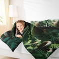 thumbnail image 4 of Homewish Jungle Wildlife Dinosaur Full Size Comforter Sets, Green Plant Botanical Bedding Comforter Set, Teens Kids Boys Girls Reversible Bedding Sets, Super Cozy Room Decor, 3-Piece, 4 of 8