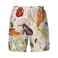 thumbnail image 4 of Lsque Mens Swim Trunks Cute Vegetables Pattern - Bathing Suit Compression Liner - Beach Swim Shorts Swimwear - (S-3XL) - Stretch Quick Dry -Medium, 4 of 9