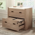 thumbnail image 2 of Sauder Dixon City Engineered Wood Lateral File in Brushed Oak Finish, 2 of 13