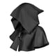 thumbnail image 3 of Yuarrent Capucha de banquete de Halloween decoración mujeres hombres capa chal decoración Medieval capucha sombrero foto Prop Festival ropa accesorio Kits de decoración para fiestas Negro Yuarrent HA069098-03, 3 of 6