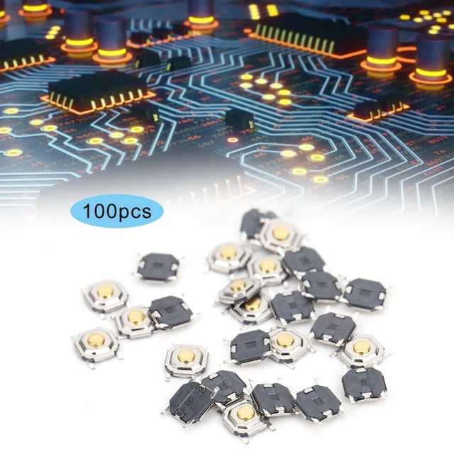 Tactile Push Button Switch, DIP Switch Small Size Light Touching Patch SMD Micro Switch, Digital Instruments for All Kinds of Toys