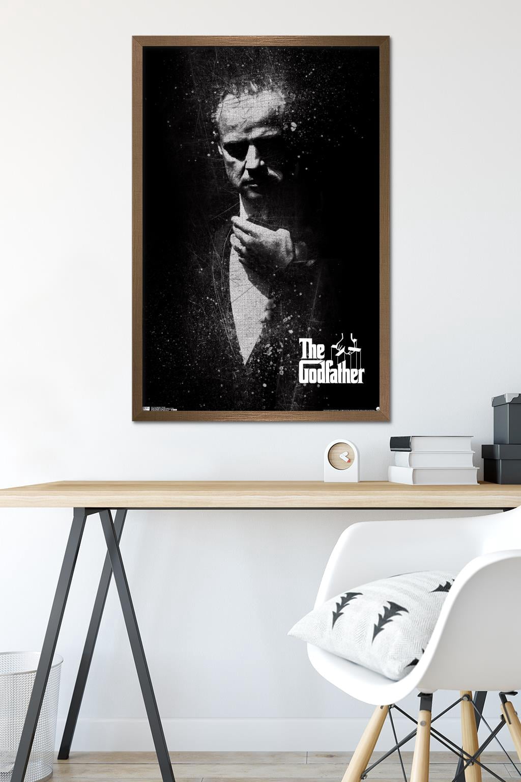 The Godfather - Portrait Wall Poster, 22.375" x 34", Framed