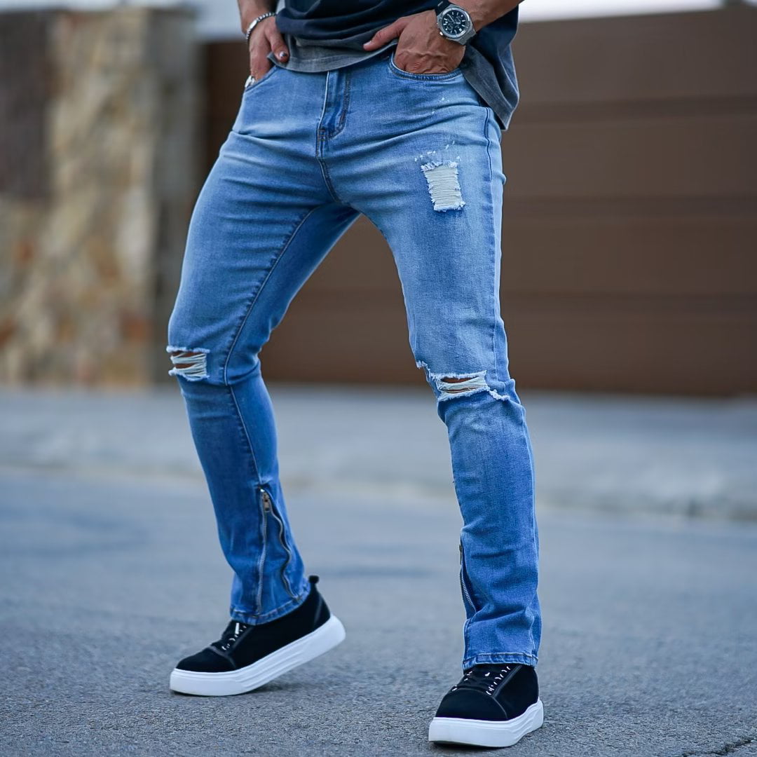 Amazon.com: LSDJGDDE Classic Style Men's Regular Fit Jeans Business Casual  Stretch Denim Pants Male Trousers (Color : Blue Black, Size : 38 Code) :  Clothing, Shoes & Jewelry