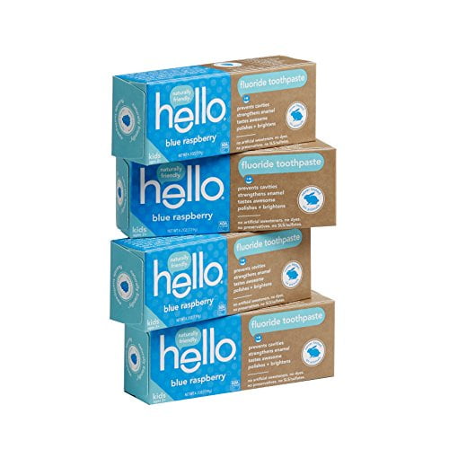 Hello Oral Care SLS Free Fluoride Toothpaste for Kids Age 2 and Above