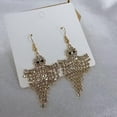 thumbnail image 4 of Spooky Ghost Dangle Earrings for Women Crystal CZ Tassel Drop Halloween Earrings Hook Statement Cute Halloween Accessories Jewelry for Costume Party Outfit, 4 of 5
