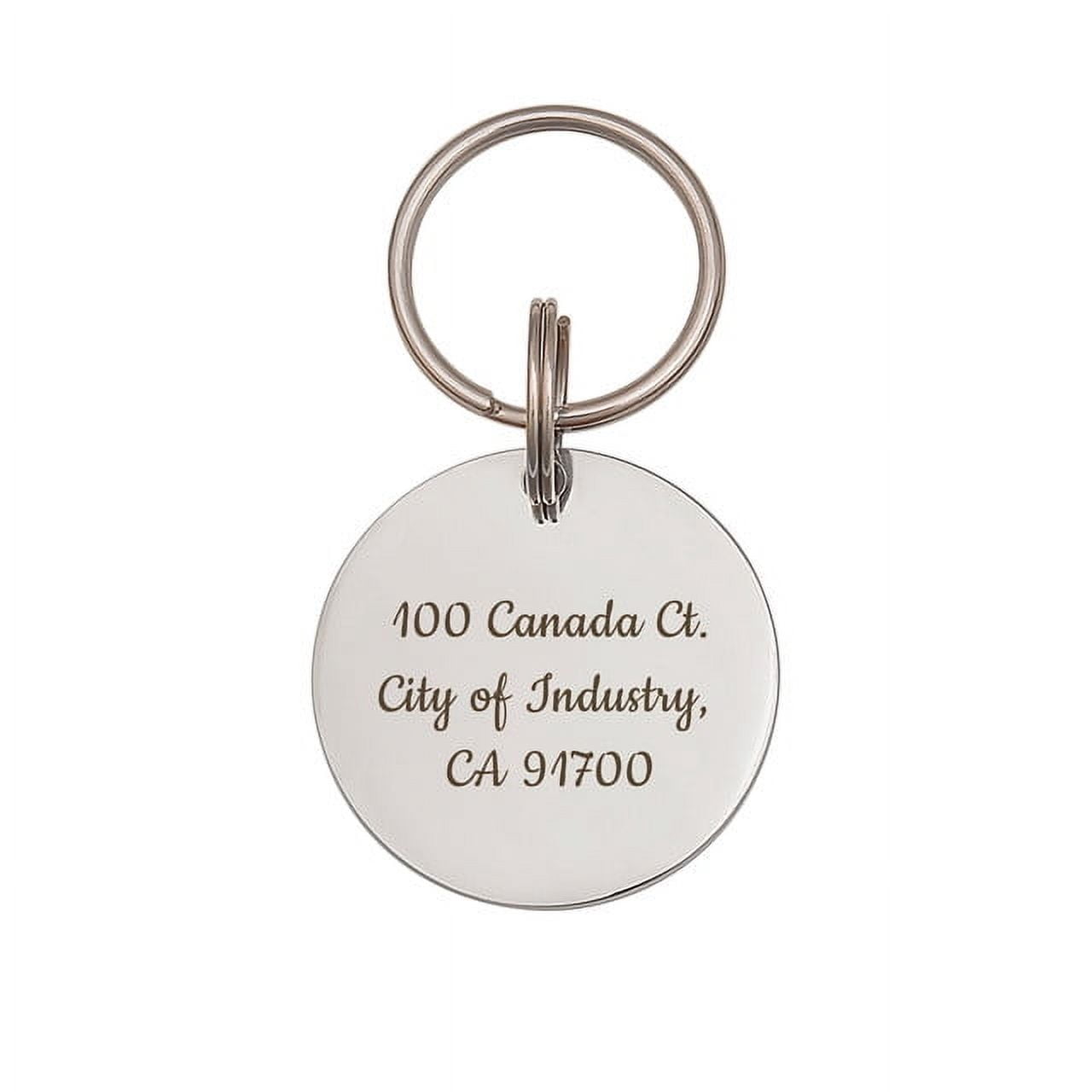 Dog Tags - State Pet Id Tag - Dog Name Tag - Dog Tag Personalized - Dog Tag for Dogs - Round Dog Tag Engrave Dog Tag with Phone Number