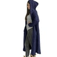 thumbnail image 1 of Ropa de abrigo larga de punto informal con capucha suéter cárdigan largo grueso para mujer, 1 of 4