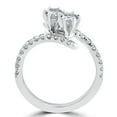 thumbnail image 2 of Pompeii 1 cttw Diamond 2 Stone Forever Us Engagement Anniversary Ring 14k White Gold, 2 of 3