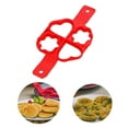 thumbnail image 4 of YFTDEF Multi-functional Omelette Maker, Silicone Cooking Mold, 4 Hole Pancake Shaper, Perfect for Breakfast, Easy to Clean, Ideal for Family Meals and Outdoor Picnics, 4 of 4