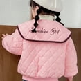 thumbnail image 4 of Godderr Kids Toddler Girls Coat Kids Winter Warm Jacket Baby Long Sleeve Button Solid color Fleece Coat Pocket Short fashion Outerwear 3-11Years, 4 of 8
