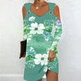 thumbnail image 1 of Robes pour Femmes, Robe d'Été Imprimée pour Femmes à Manches Longues avec Col Rabattu, 1 of 5