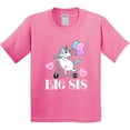 thumbnail image 3 of Inktastic Big Sis Unicorn Sister Announcement Youth T-Shirt, 3 of 5