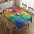 thumbnail image 2 of Colorful Tie Dye Cloud Shape Pattern Rectangle Tablecloth 60"x84",Waterproof Polyester Rectangle Table Cloth, Wipeable Spillproof Polyester Tablecloth for Dining, Camping, Indoor and Outdoor, 2 of 5
