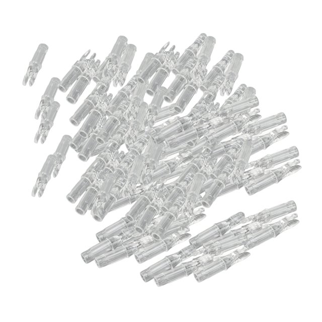 100pcs ArcheryNocks DIY Hunting Shooting, Durable Material, Easy to Use, Compact Structure, 6.2mm/0.24in Inner Diameter