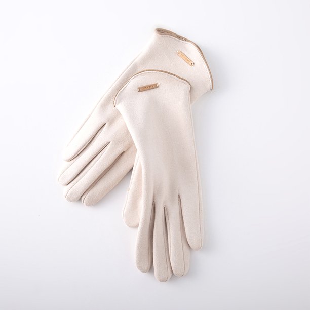 Guantes de invierno con pantalla táctil abatible, cálidos, forrados con vellón, a prueba de viento, de gamuza, para estudiantes, esquí y ciclismo, para mujer