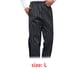 thumbnail image 2 of Chef pantalones hombres con bolsillos elásticos de la cintura holggy cocinar pantalón camarero uniforme amigable para la piel ropa para restaurante Hotel cafetería cocina l negro blanco rayas Scienceny  HA012102-05, 2 of 7