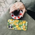 thumbnail image 7 of Magnetic Case for iPhone 17, Compatible with Magsafe PC Hard Shell Silicone Inner Bumper, Anti-Scratch Full-Body Cover Shockproof Slim Design Lemon Blossom, 7 of 7