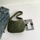 thumbnail image 3 of Bolso de hombro acolchado de pana para mujer, bolso de moda para uso diario en la oficina, 3 of 8