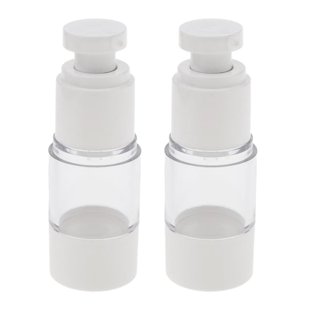 2 unids/ 15ml/30ml/50ml bomba de loción de suero bnca vacía de plástico Zulema Botella con bomba sin aire