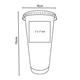 thumbnail image 2 of Vaso Reutilizable De 16oz  Con Tapa Y Popote | Genérico, 2 of 2
