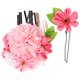 thumbnail image 2 of KAKOWELY 2 horquillas para el pelo con flores para tocado de playa, accesorios florales para el cabello con flores para festividades., 2 of 4