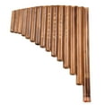 thumbnail image 5 of fankhu 15 Pipe G Key Pan Flute Bamboo Panpipes Chinese Woodwind Musical Instrument, 5 of 9