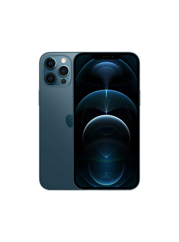 Restored Apple iPhone 12 Pro Max 128GB (Cricket Wireless) Blue (Refurbished)