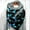 Dark Blue, variant on Women's Scarf Warm Windproof Fashion Printed Double Layer Buckle Winter Wrap Scarf Neck Warm