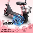thumbnail image 2 of Scooter Electrico Infantil Honey Whale JL005 Rosa, 2 of 7