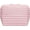 Pink, variant on Parallel Makeup Bag Fold-Down - Large Capacity Travel Cosmetic Organizer with 27 Pockets, 3 Brush Holders & Adjustable Dividers, Portable Toiletry Case for Daily & Travel Use. (Blue)