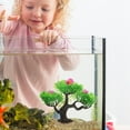 thumbnail image 3 of OULII Arbre Paysager Aquarium 1Ensemble Plastique Vert pour Décoration Aquarium 11.8x6.7x2.4in, 3 of 8