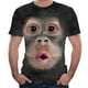 thumbnail image 1 of Hombres Fun Gorilla Monkey 3d Impreso Camiseta Casual Manga Corta Cuello Redondo Tops, 1 of 3
