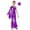 Purple, variant on Miutii Kids Girls Hip Hop Jazz Dance Performance Costume One Shoulder Shiny Metallic Bell-Bottom Jumpsuit Purple 10