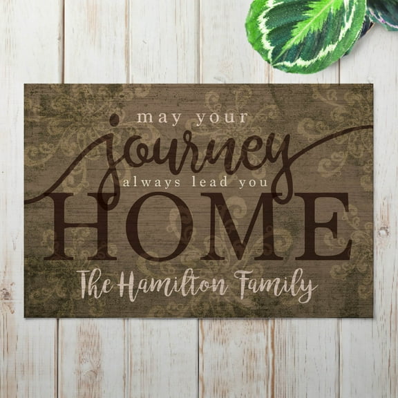 Personalized Journey Home Indoor / Outdoor Doormat