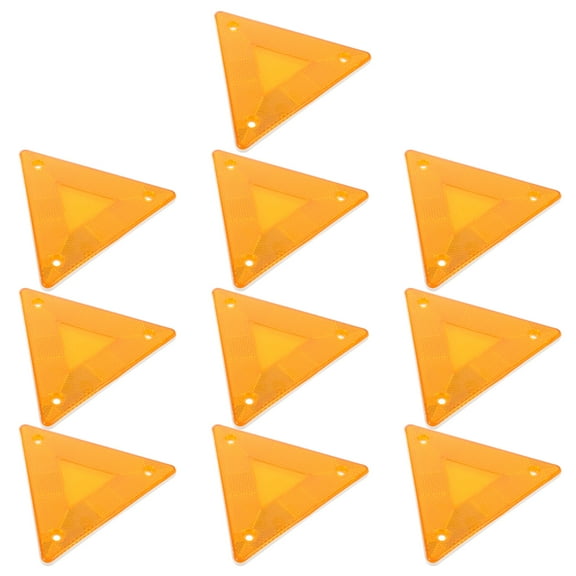 HOMOBABE Reflectors Plastic Triangle for Car and Truck 10Set 5.7x5.1x0.2in