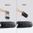 thumbnail image 5 of Travel Tech Organizer, Waterproof Tech Bag, Accessories Organizer Travel Carrying Case, Organizer Bag for Cables, Cord, Phone Batteries, Charger,Photography SD Card, Black, 5 of 5