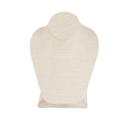 SSWBasics Linen Necklace Display on Stand - 3 Included - Linen Necklace Mannequin - Sleek