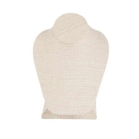 SSWBasics Linen Necklace Display on Stand - 3 Included - Linen Necklace Mannequin - Sleek