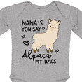 thumbnail image 4 of Inktastic Nana's You Say Alpaca My Bags Boys or Girls Long Sleeve Baby Bodysuit, 4 of 5