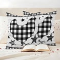 thumbnail image 3 of Chicken Hen Outdoor Waterproof Pillow Covers, Rooster Animals Farmhouse Plaid Country White Wooden Decorative Square Throw Pillowcase Sofa Cushion Sham for Patio/Couch/Chair, 26"x26" 2 Pack, 3 of 8