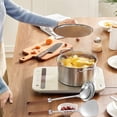 thumbnail image 4 of Quality Stainless Steel Soup Spoon & Slotted Ladle Set, Home Chefs Kitchen Tool, Thickened Heat Resistant, Mirror Polished, Long Handle, Versatile Cooking Serving, 4 of 8